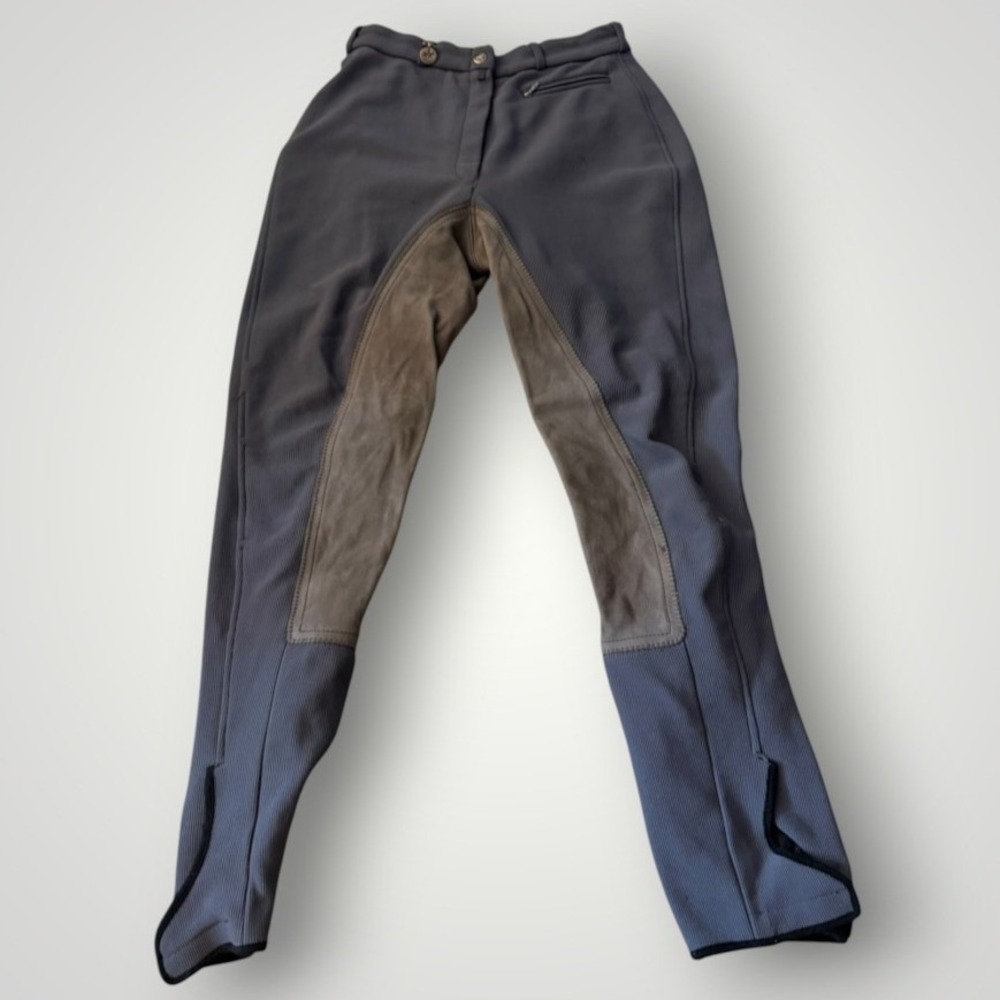 Pikeur Breeches Women 28 Blue Full Seat Riding Pants Vintage Germany Equestrian